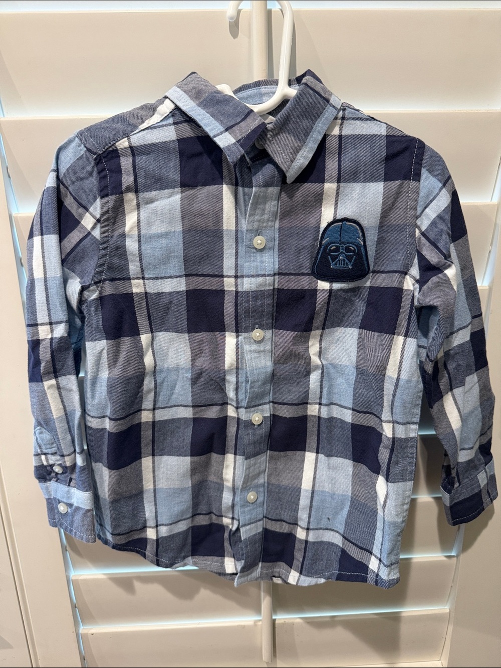 Janie and Jack, Star Wars Collab button down toddler shirt